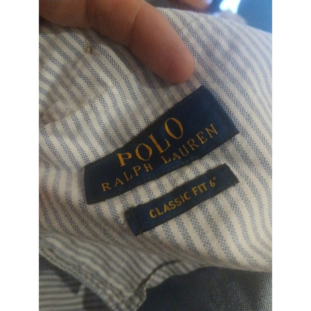 POLO RALPH LAUREN Prepster Chambray Oxford COLORBLOCK SHORTS Pastel Rainbow 38" - Picture 5 of 5